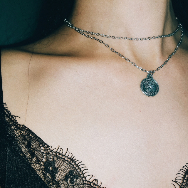 Mycenae Layered Necklace Vintage Necklace Pendant 