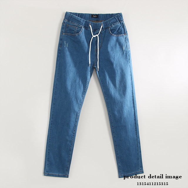 Korea Jeans Pants Span Date Basic lapso Bending Je