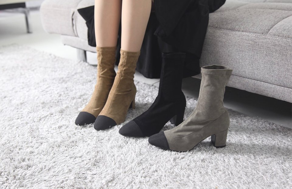 Yucca Market Suede Span Daily Angle Boots 3color R