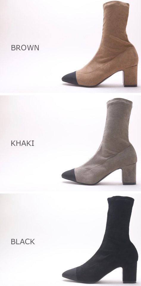 Yucca Market Suede Span Daily Angle Boots 3color R