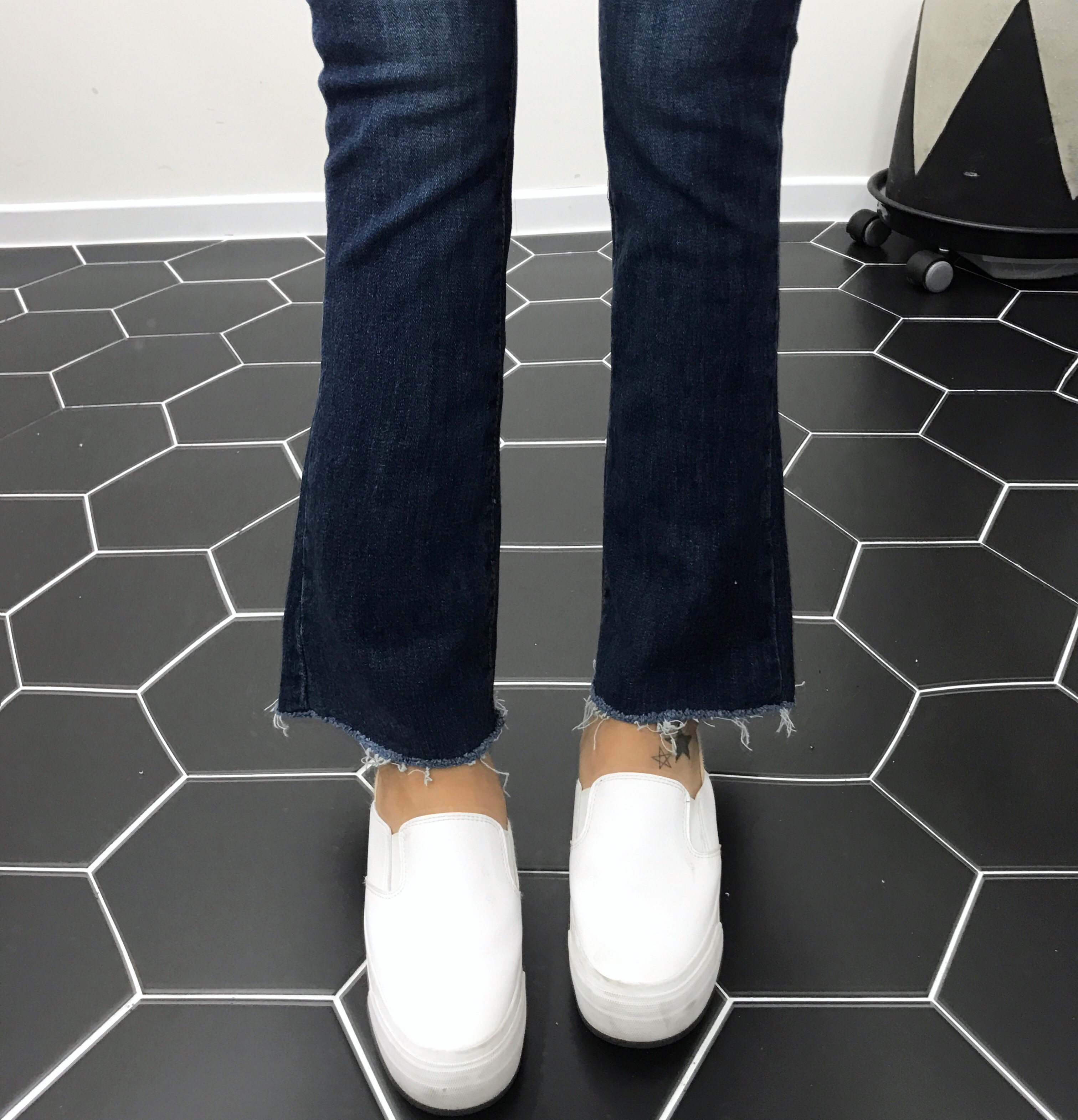 Korea Jeans Pants Boots Cut Jeans Women Winter Cas