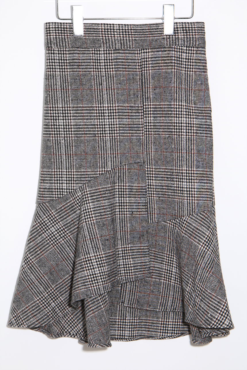 Checked Mermaid Unavailable Fall Winter Woolen Loo