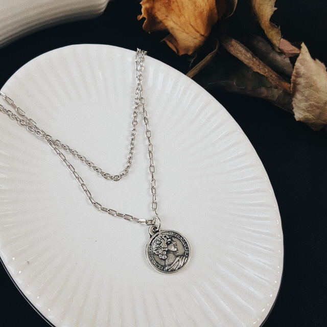 Mycenae Layered Necklace Vintage Necklace Pendant 