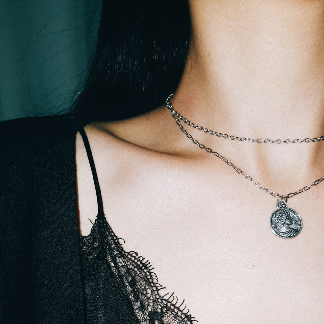 Mycenae Layered Necklace Vintage Necklace Pendant 