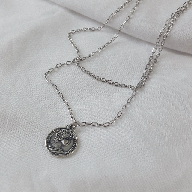 Mycenae Layered Necklace Vintage Necklace Pendant 