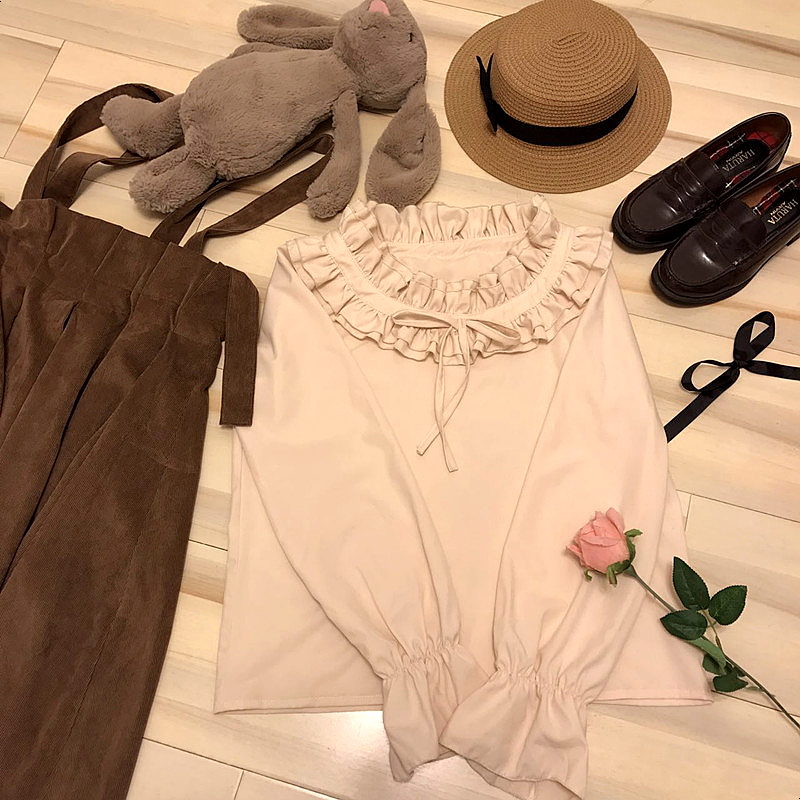 Corduroy suspenders Long skirts Skirts Fallen autu