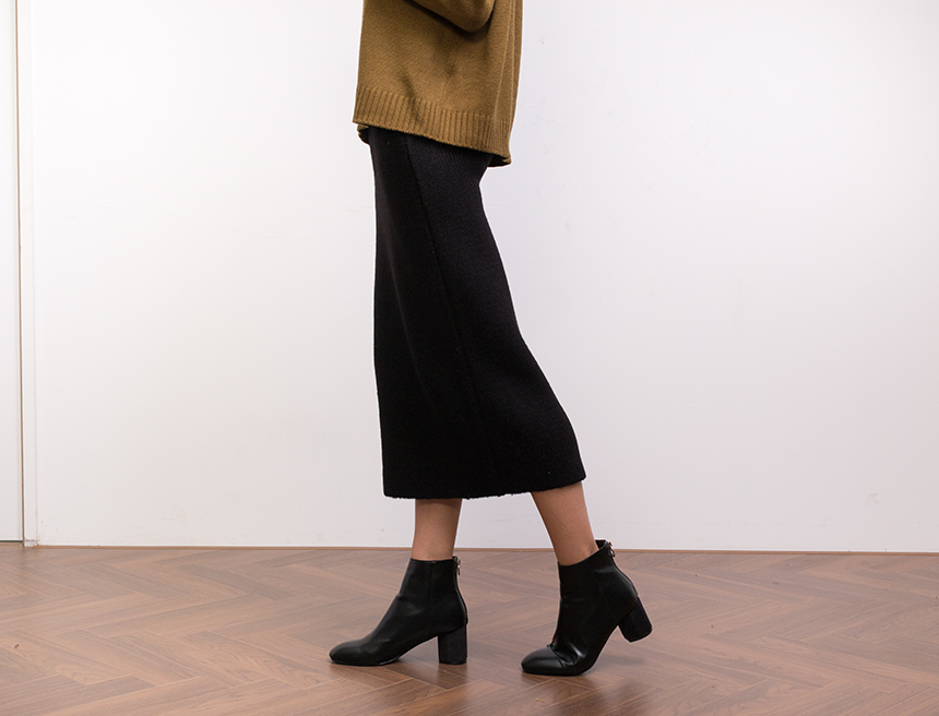 Needle Nose H line Long knit skirt Skirt Women Lon