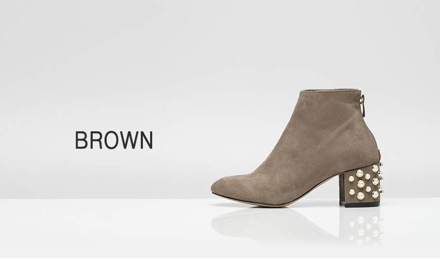 Pearl jacquard suede angle boots 5.5cm Bonnie and 