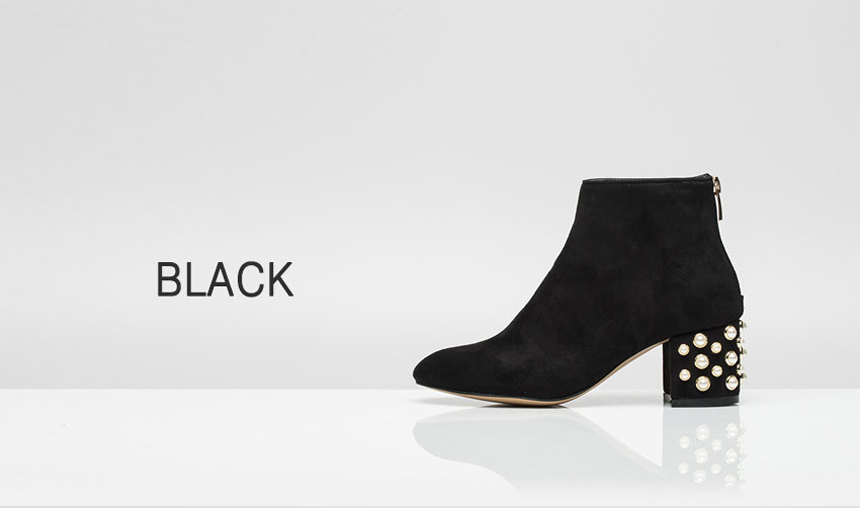 Pearl jacquard suede angle boots 5.5cm Bonnie and 