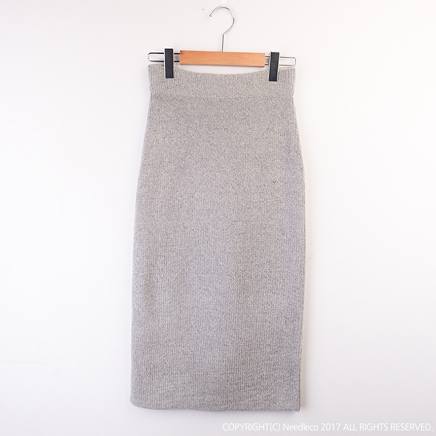 Needle Nose H line Long knit skirt Skirt Women Lon