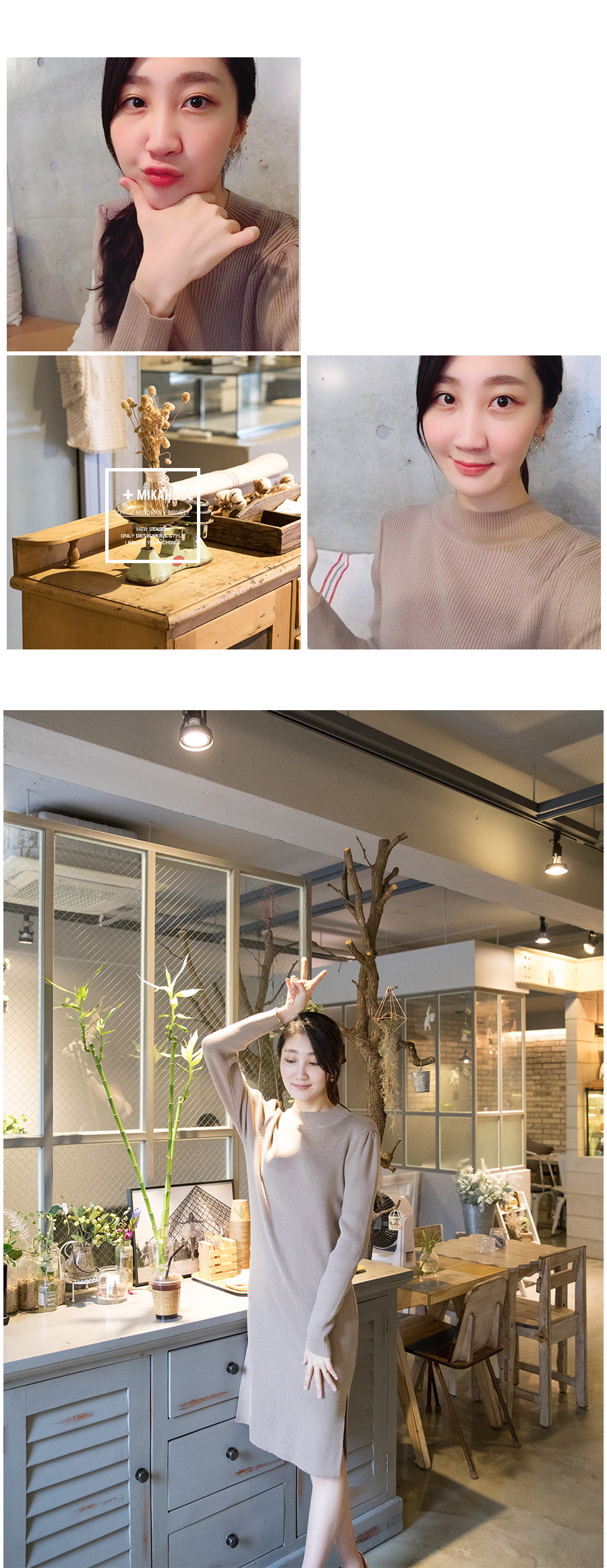 Goliath Long Knit Dresses Banpo Paula h line Custo