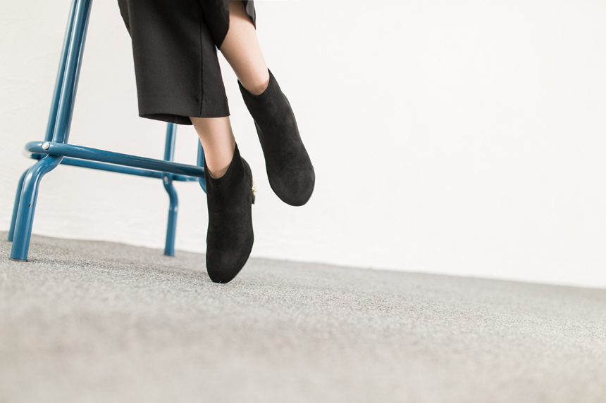 Pearl jacquard suede angle boots 5.5cm Bonnie and 