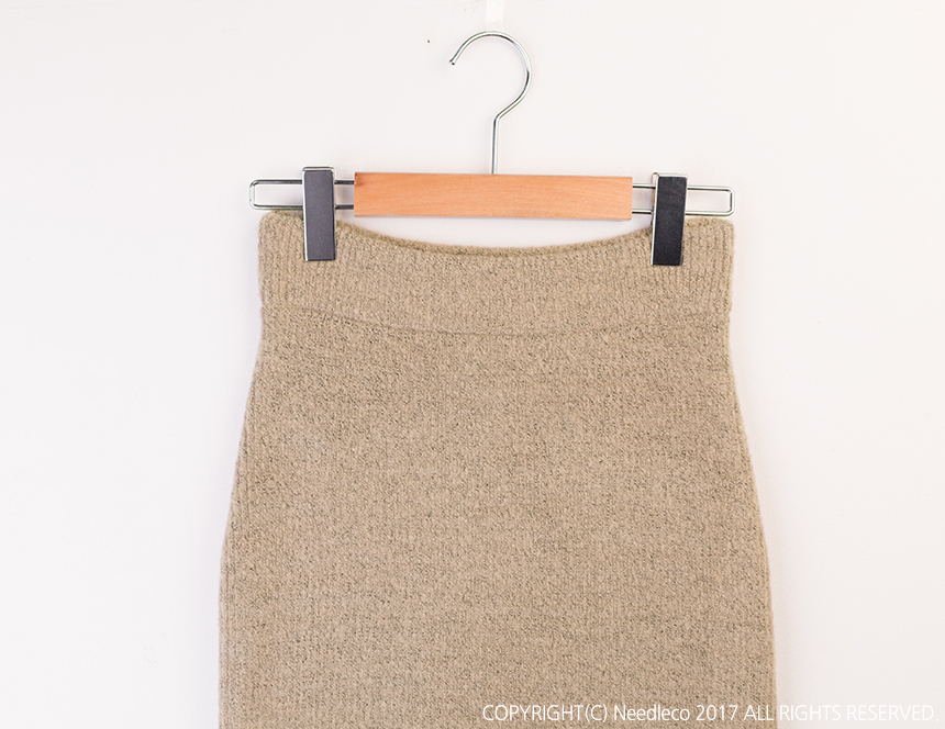 Needle Nose H line Long knit skirt Skirt Women Lon