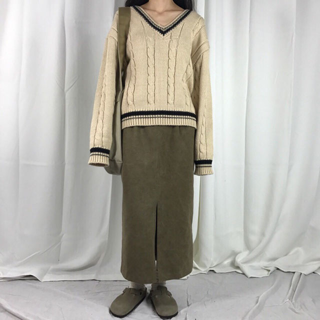 Skirts Women Long Autumn Coordination Skirt