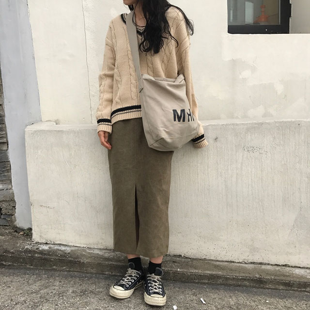 Skirts Women Long Autumn Coordination Skirt