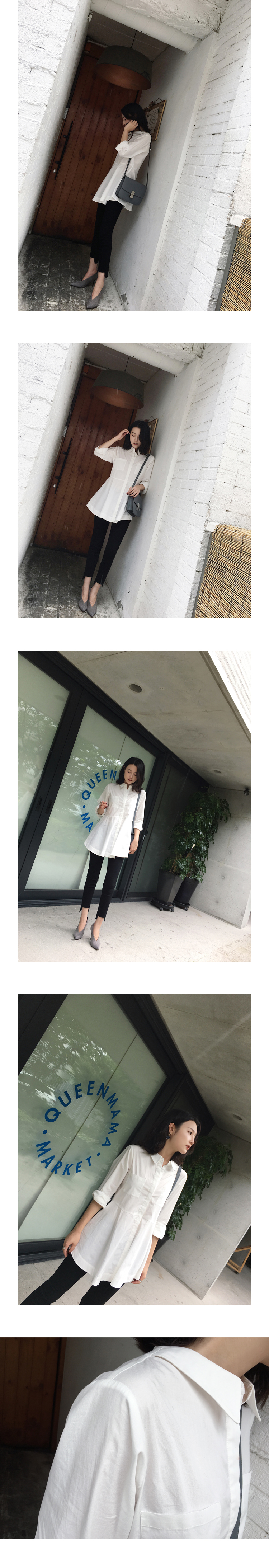 Flare Long Cuffs Shirt 2color Autumn Blouse Newspa