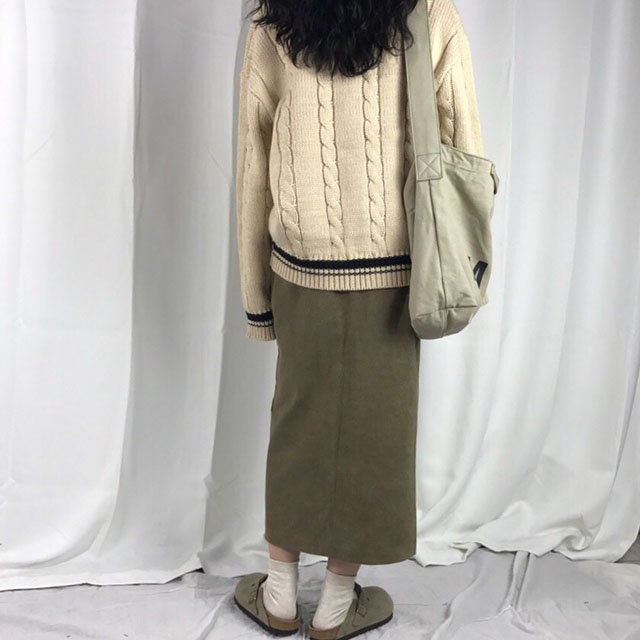 Skirts Women Long Autumn Coordination Skirt