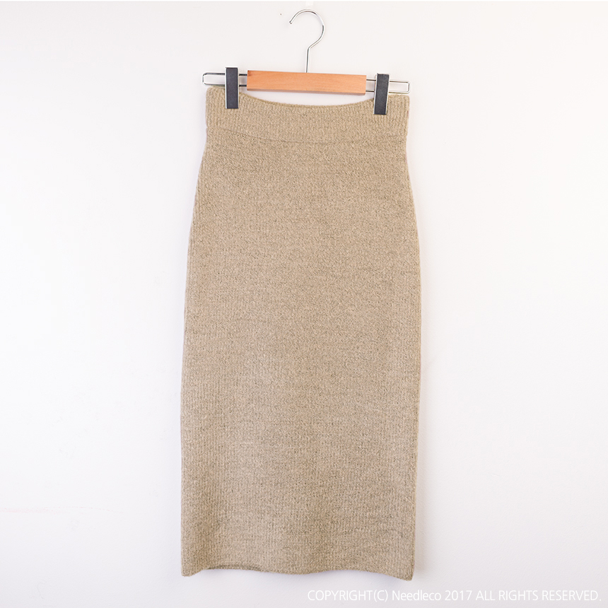 Needle Nose H line Long knit skirt Skirt Women Lon