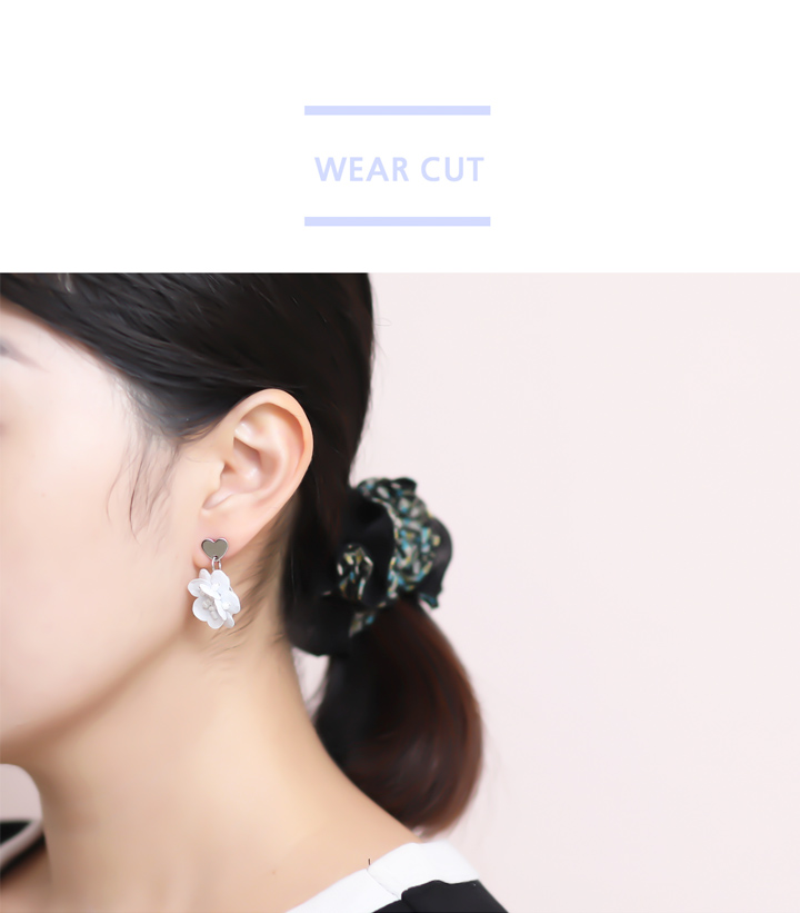 Silver Drop Bold Earrings Autumn Vintage Unusual O