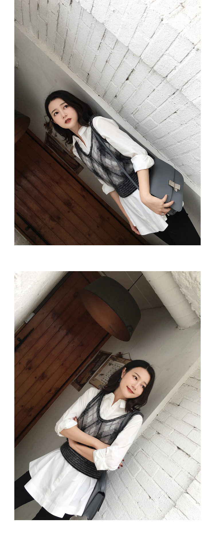 Flare Long Cuffs Shirt 2color Autumn Blouse Newspa