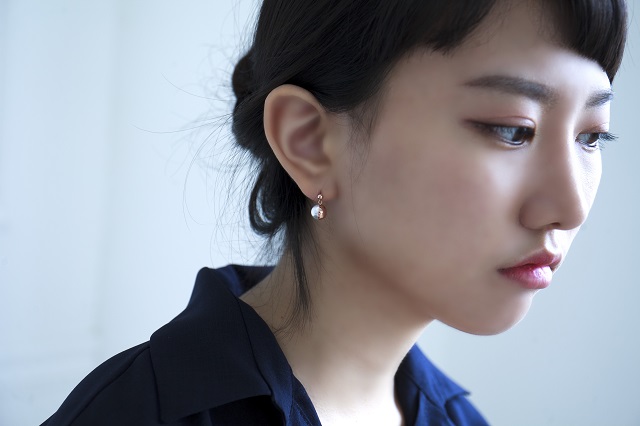 Rose Gold Pearl Earrings 14k Jewelry Drop 14K Wome