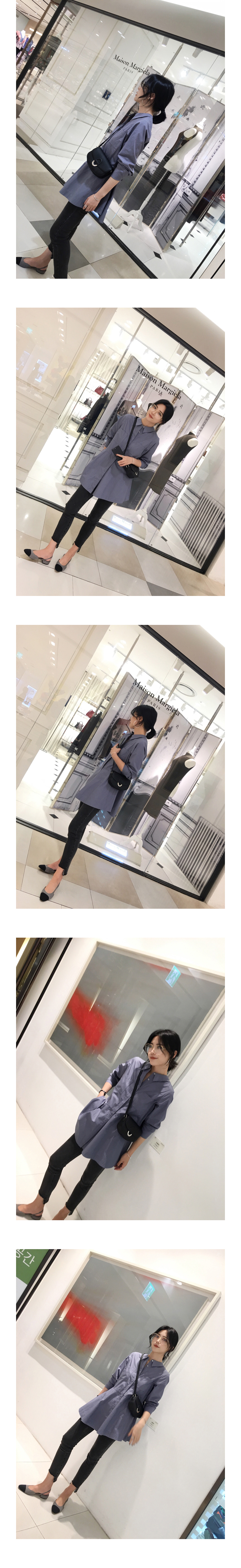 Flare Long Cuffs Shirt 2color Autumn Blouse Newspa