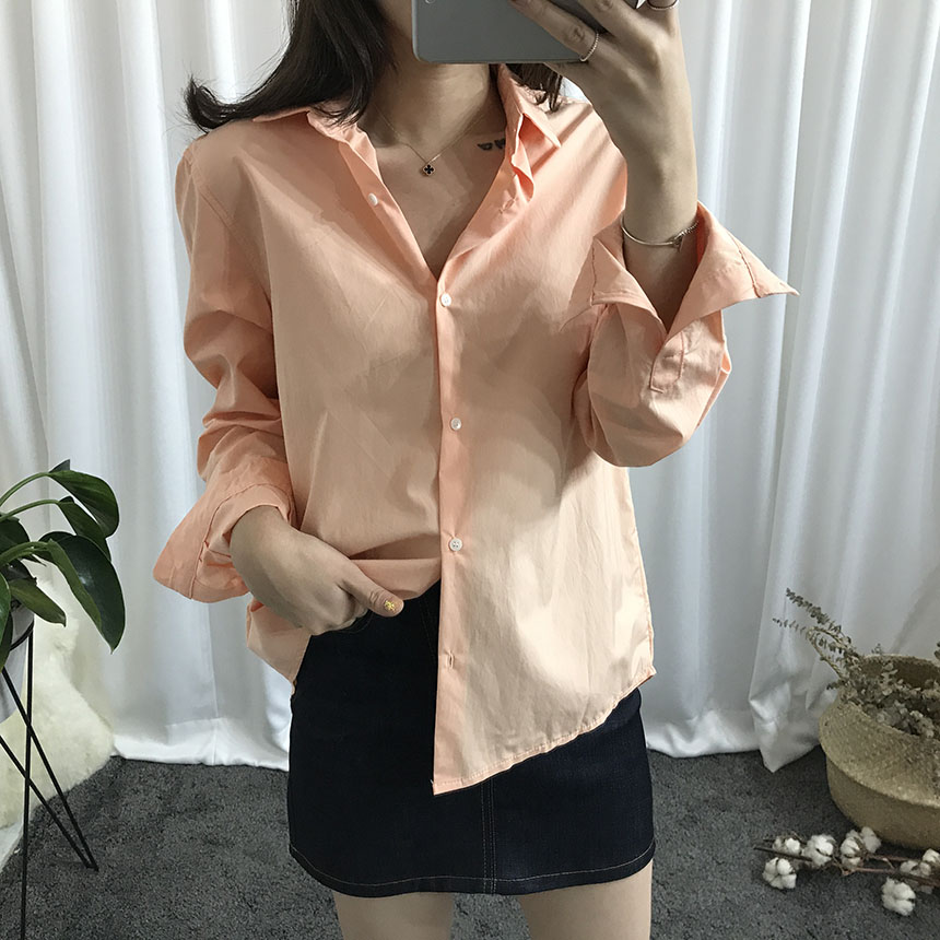 A-line denim mini skirt autumn basic