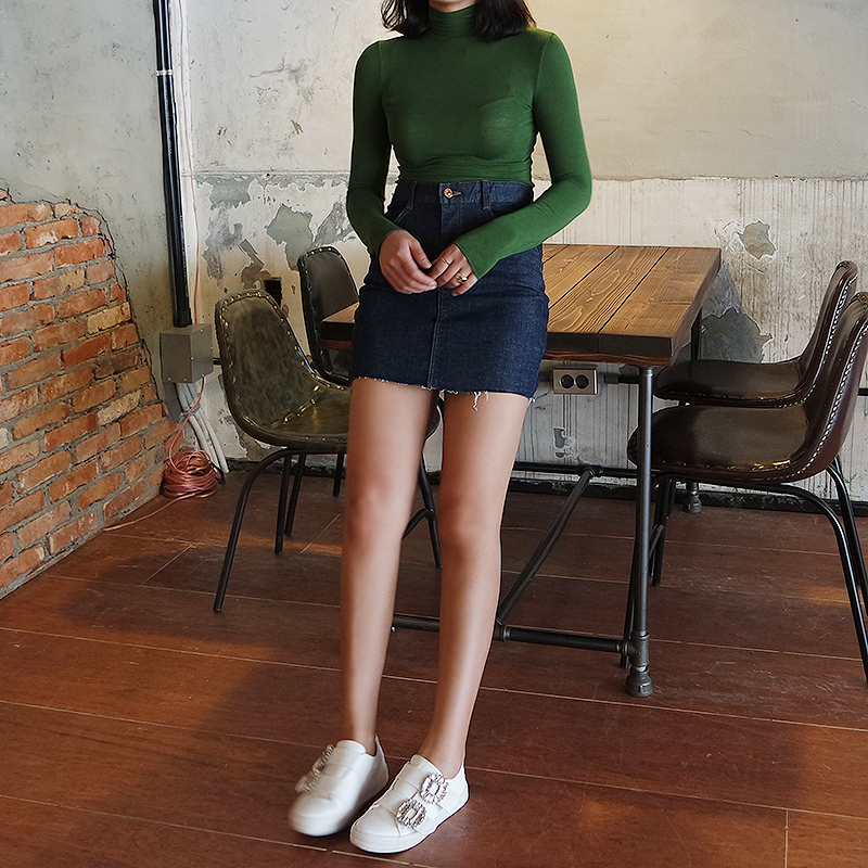 Denim mini skirts and jeans