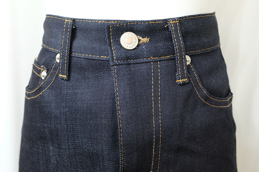 A-line denim mini skirt autumn basic