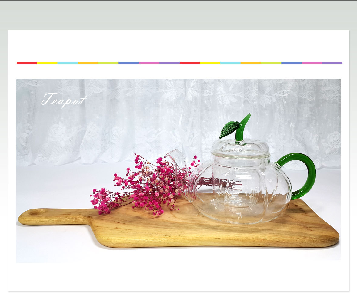 Pumpkin pattern teapot glass multi-tube 800ml _ fi