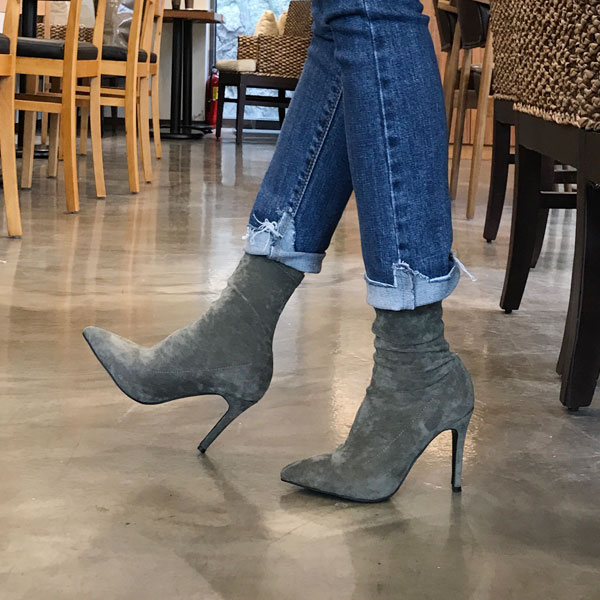 Stiletto Suede Span Angle Boots 3-color detail mak