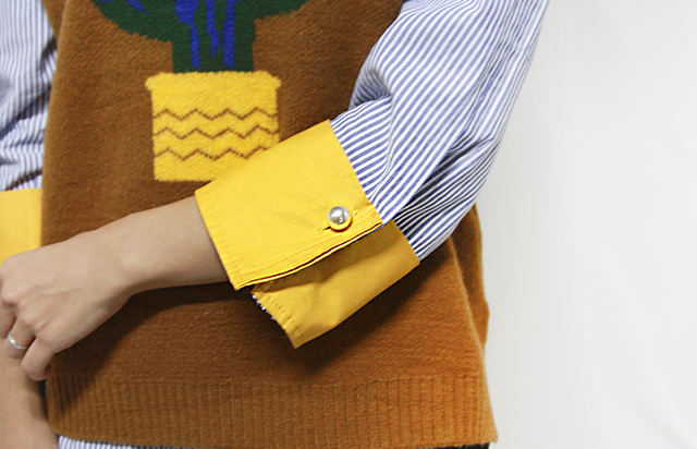 Retail Color Striped Shirt Blue Fall Blouse Office