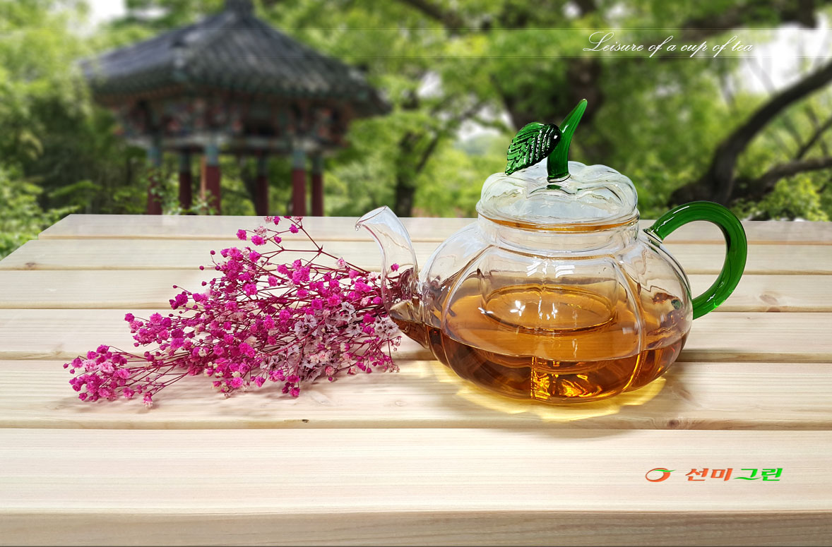 Pumpkin pattern teapot glass multi-tube 800ml _ fi