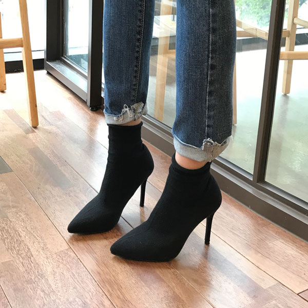 Stiletto Suede Span Angle Boots 3-color detail mak