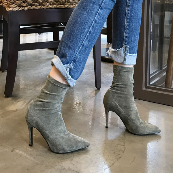 Stiletto Suede Span Angle Boots 3-color detail mak