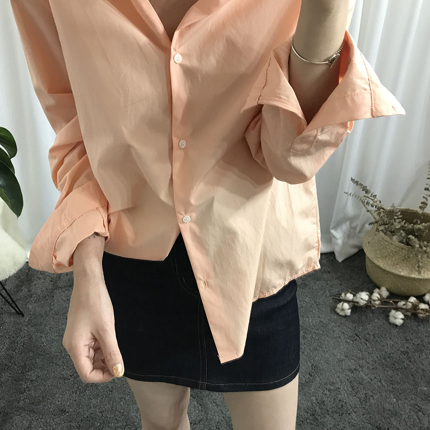 A-line denim mini skirt autumn basic