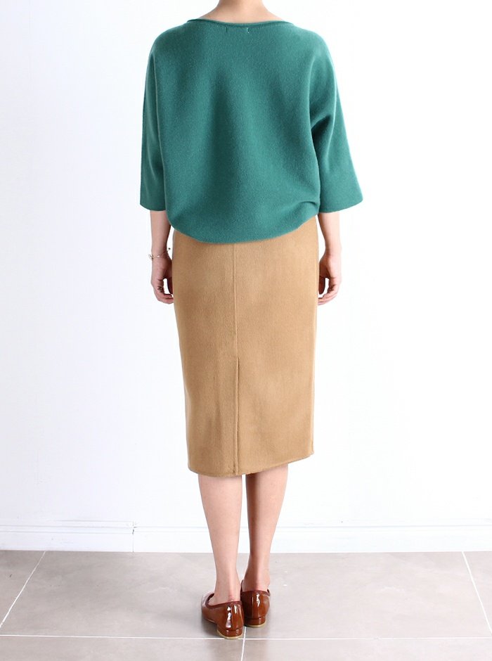 Handmade H-line long skirt