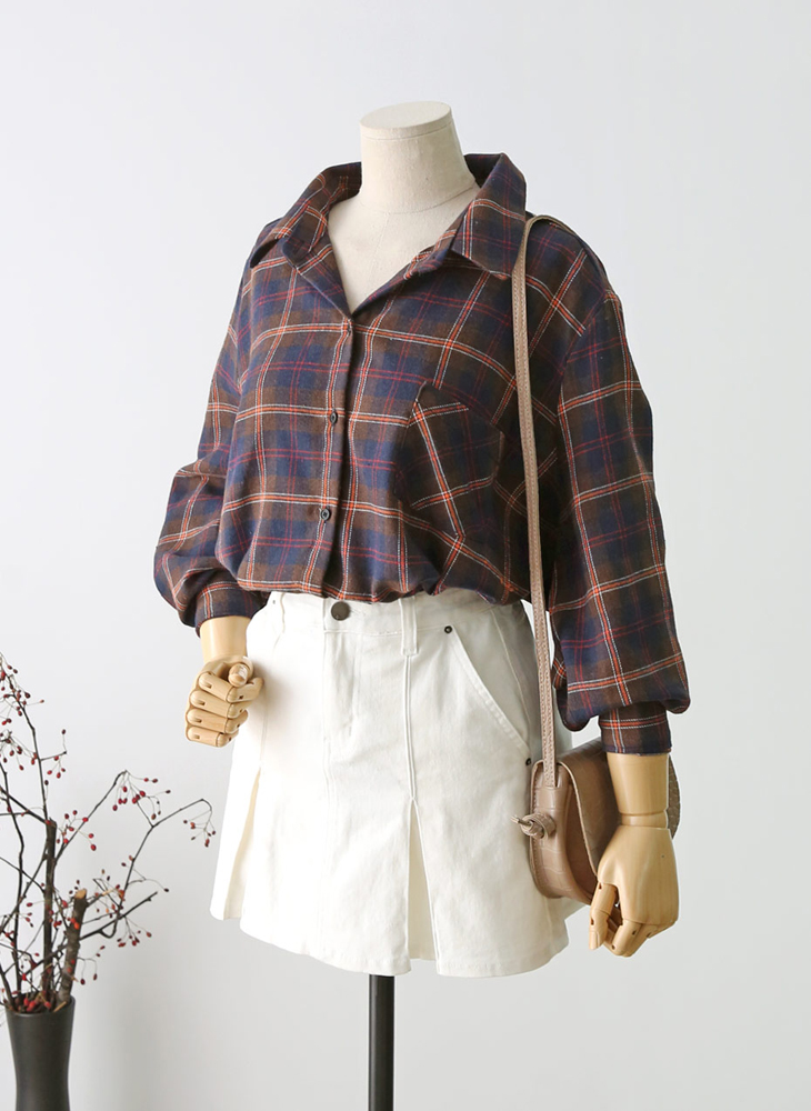 Shop Cell Ruzupt Check Shirt 2Color Casual Coordin