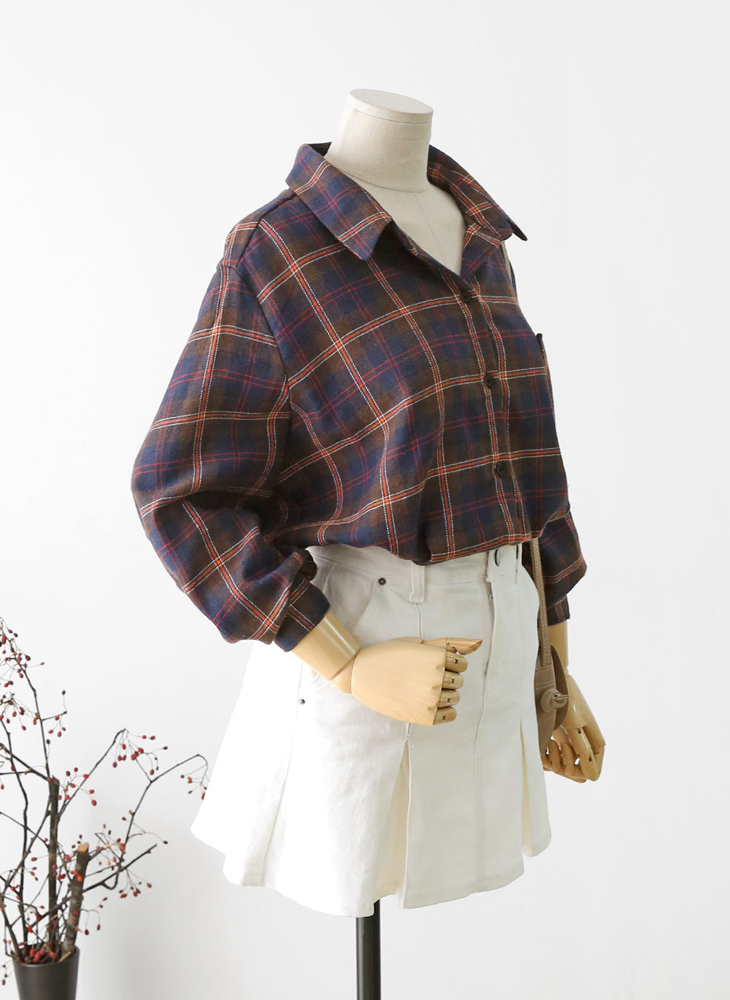 Shop Cell Ruzupt Check Shirt 2Color Casual Coordin