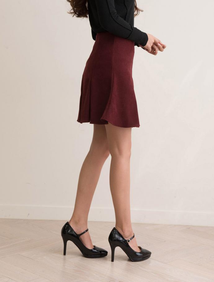 A line wrinkle mini skirt woman female this sunny 