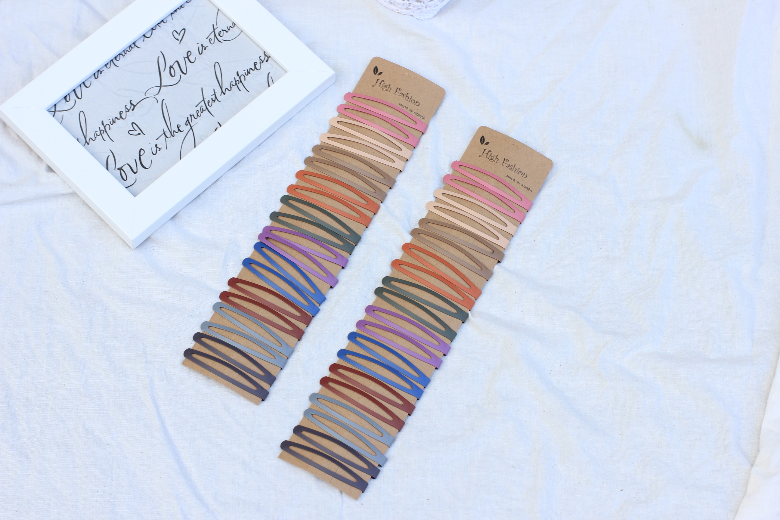 Hair Accessories Matte color tick pins set point p