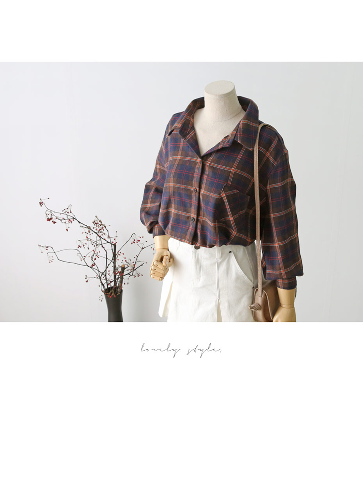 Shop Cell Ruzupt Check Shirt 2Color Casual Coordin