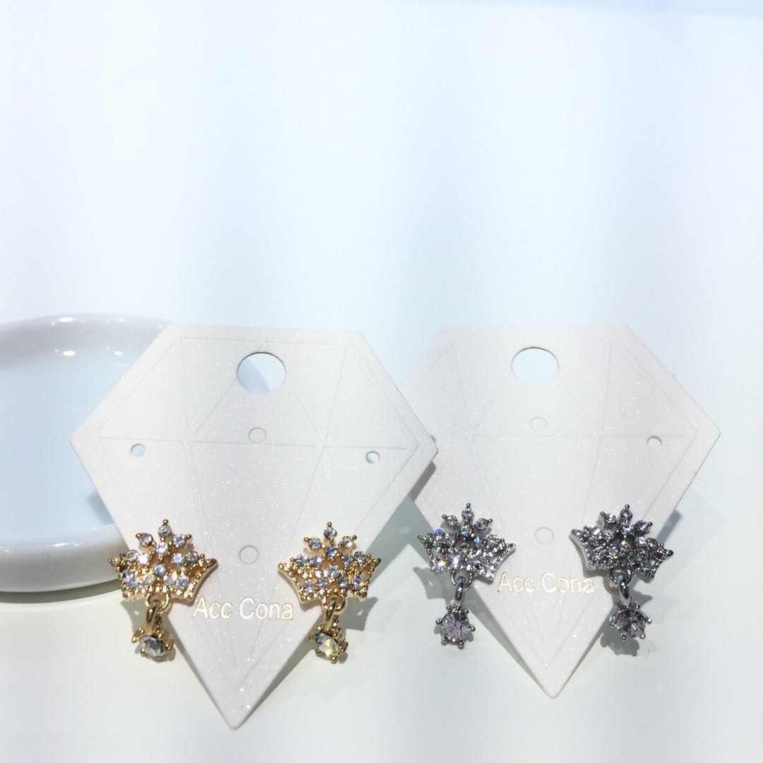 Cubic Cubic Earrings Daily Style Lovely Items Colo