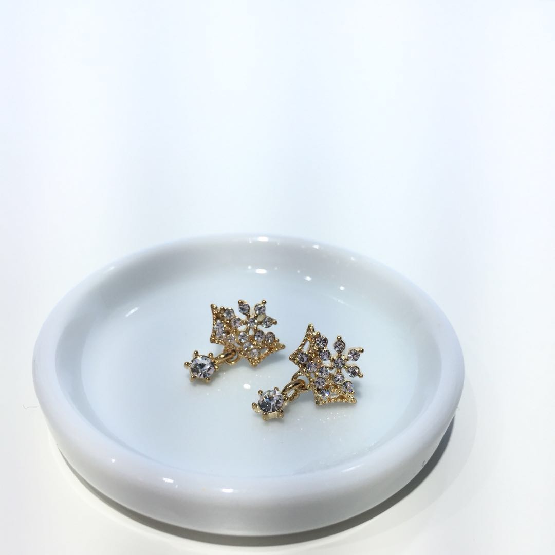 Cubic Cubic Earrings Daily Style Lovely Items Colo