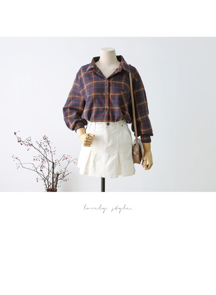 Shop Cell Ruzupt Check Shirt 2Color Casual Coordin