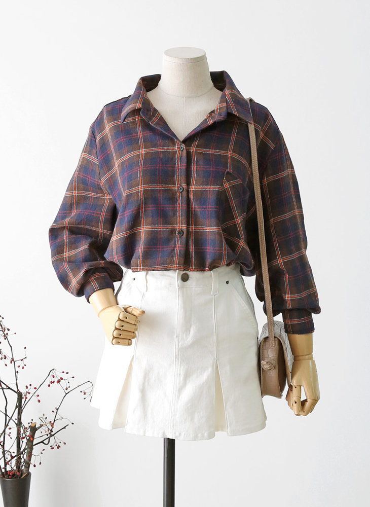 Shop Cell Ruzupt Check Shirt 2Color Casual Coordin