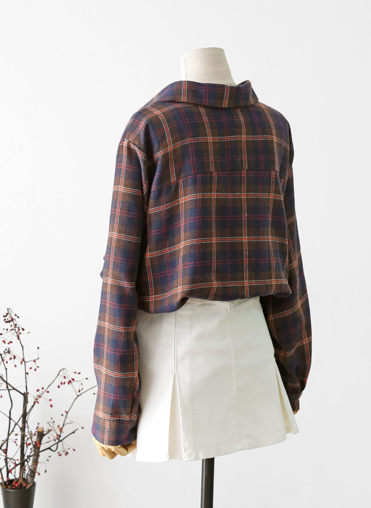 Shop Cell Ruzupt Check Shirt 2Color Casual Coordin