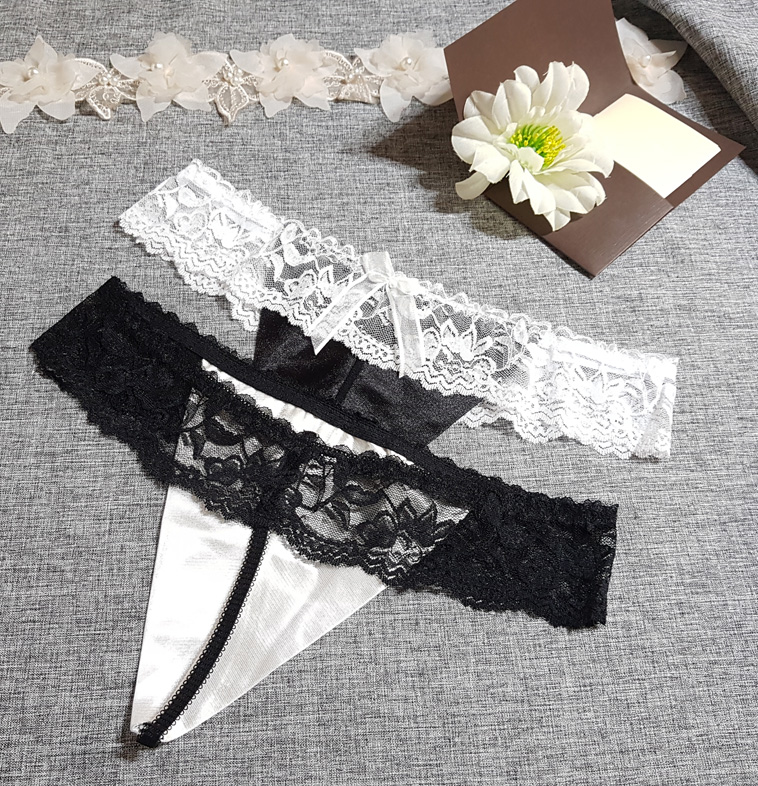 Women Underwear whisper silk lace simple panties S