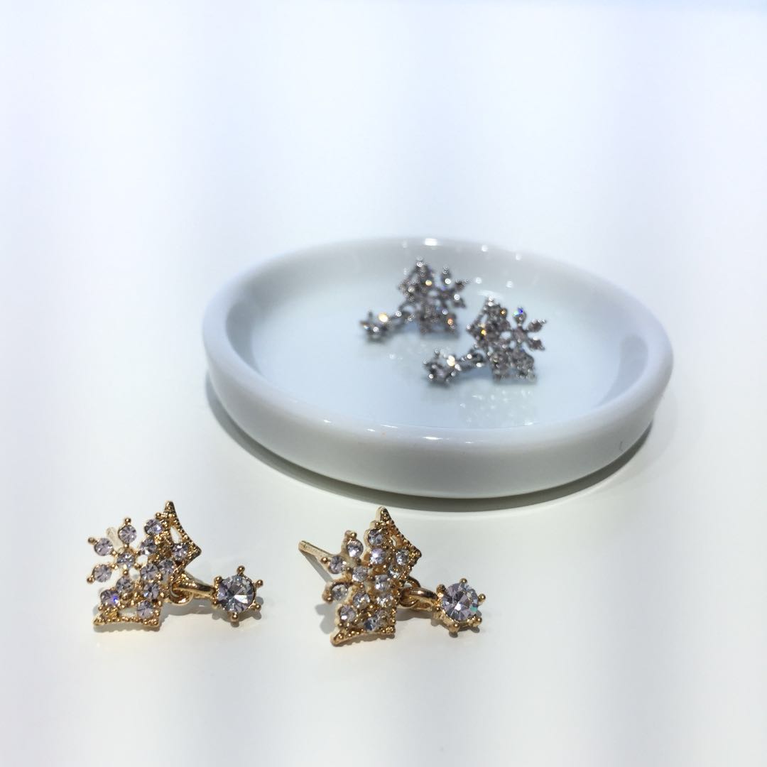 Cubic Cubic Earrings Daily Style Lovely Items Colo