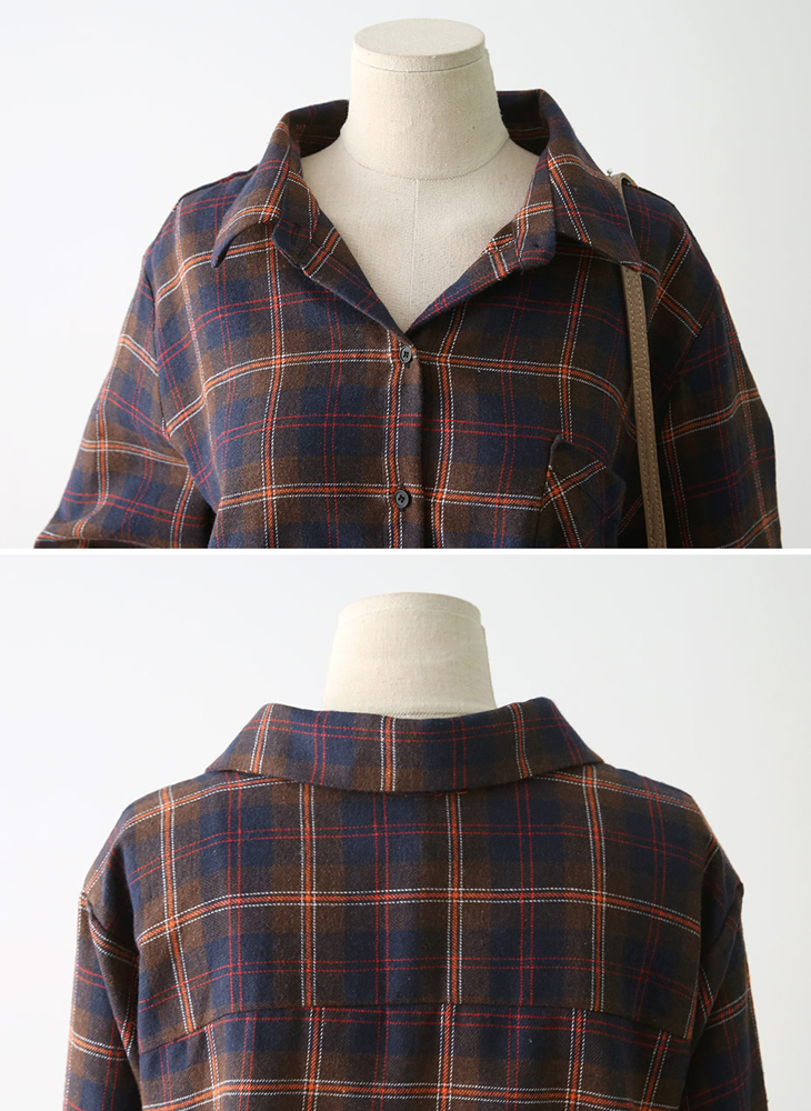 Shop Cell Ruzupt Check Shirt 2Color Casual Coordin